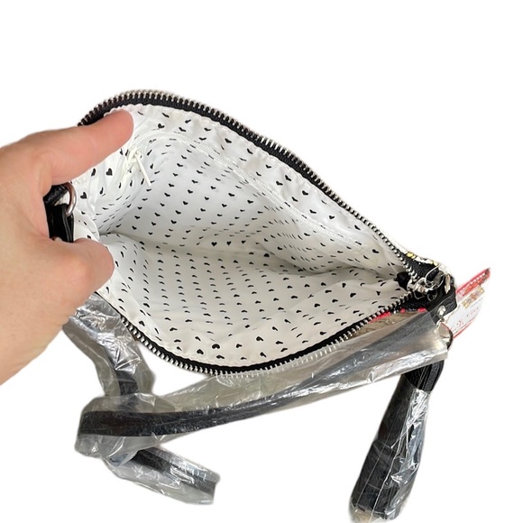 Brighton Glitter & Go Pouch Crossbody Purse Bag Tassel Canvas NWT. - Picture 4 of 4